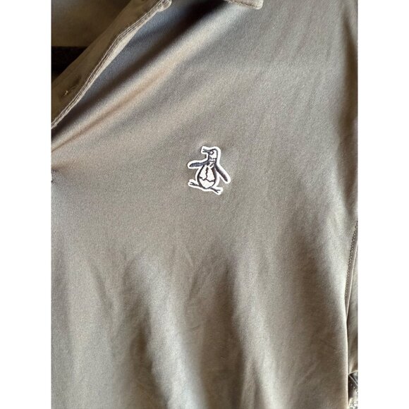 Original Penguin Munsingwear Mens BLACK Polo Shirt With Penguin Logo Medium - Picture 3 of 10
